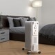 image 8 of HOMCOM 2000W Quiet Oil Filled Radiator, 9 Fin Energy Efficient Portable Electric Heater with 3 Heat Settings, Adjustable Thermostat, Safety Tip Over, Overheat Protection, for Home, White