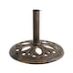 image 1 of Charles Bentley 12kg Cast Iron Round Patio Umbrella Parasol Base Stand - Bronze