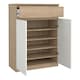 image 5 of Naia Shoe Cabinet with 2 Doors 1 Drawer in Jackson Hickory Oak and White