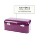 image 5 of CALITEK Bread Bin Kitchen Counter Vintage Style Coated Carbon Steel Purple Purple
