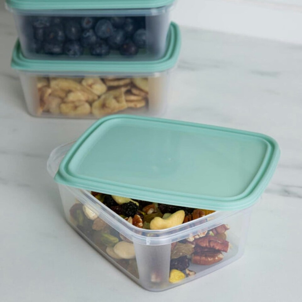 image 1 of 5 x 0.5L Microwave & Freezer Safe Food Storage Containers With Airtight Lids