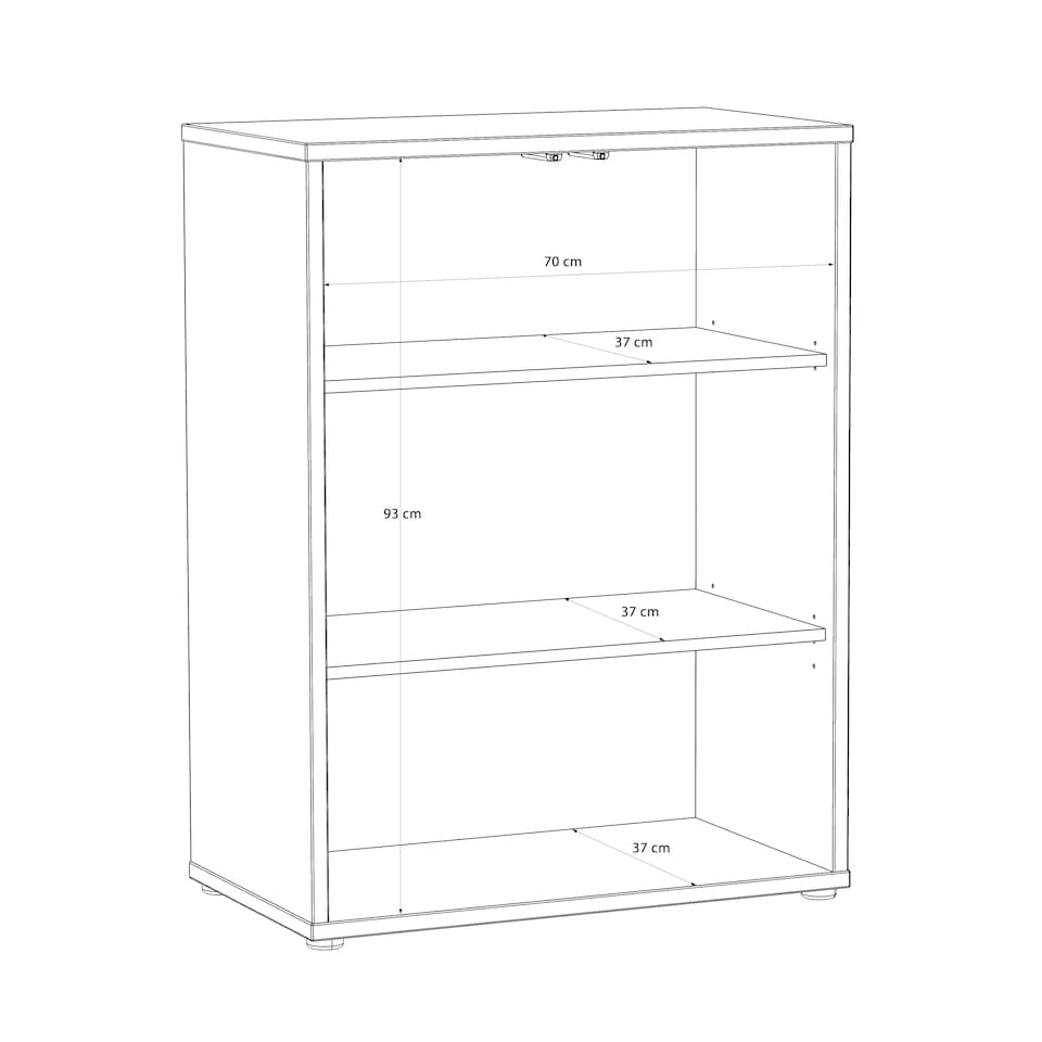 image 1 of Alice Springs Tall 2 Door Cupboard with Push-to-Open Doors in Terracotta