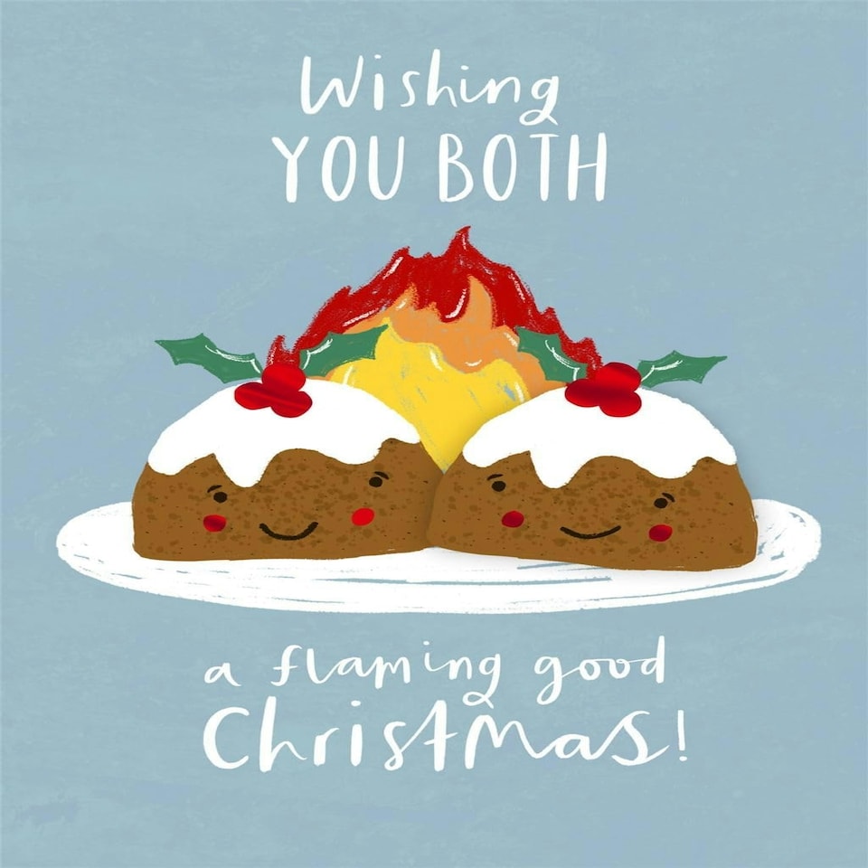 image 1 of Pudding Design Both Of You Christmas Card