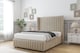 image 2 of Sloomy Marlborough Almond Coniston Divan Bed With Mattress 2 Drawers Footend With 54" Wingback Headboard & 12" Matching Footboard 6' Super King | Cream | Almond | Super King | 1