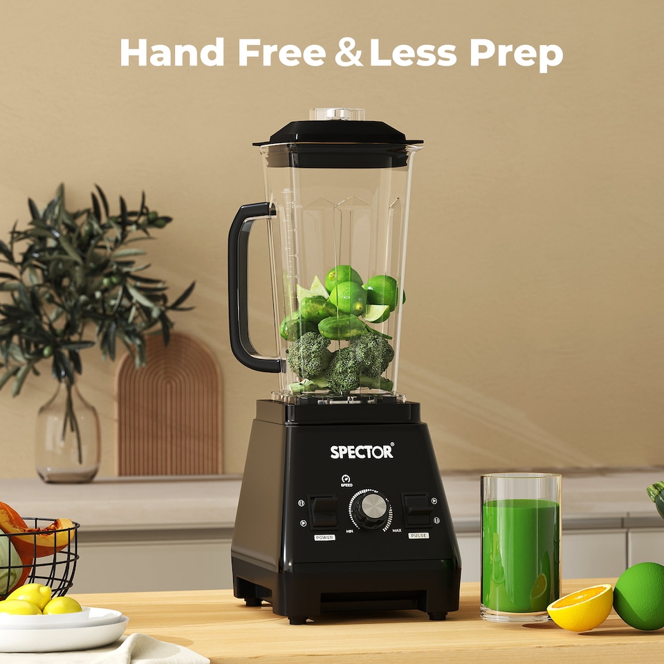 image 1 of Spector 2L Commercial Blender Mixer Food Processor | Black | Black