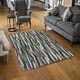 image 2 of Grunged Stripes (Rug) Black | Medium: 80x150cm