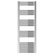 Straight Heated Towel Rail Radiator, 459W, 500 x 1600mm, Chrome | Silver | Chrome