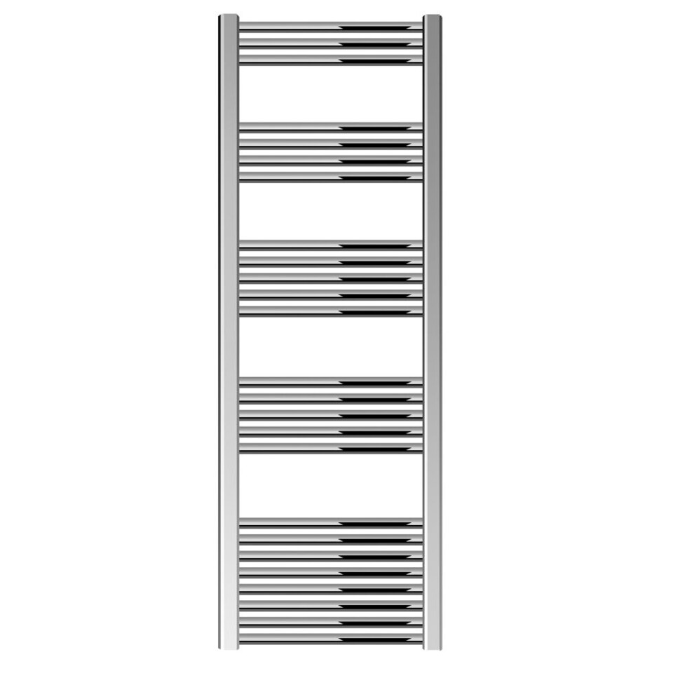 image 1 of Straight Heated Towel Rail Radiator, 459W, 500 x 1600mm, Chrome | Silver | Chrome