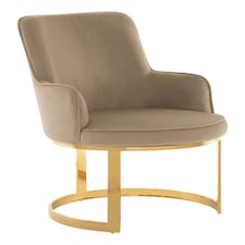 Interiors by Premier Beige Velvet Dining Chair, Easy to Care Office Chair, Adjustable Indoor Velvet Dining chair