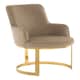 image 1 of Interiors by Premier Beige Velvet Dining Chair, Easy to Care Office Chair, Adjustable Indoor Velvet Dining chair
