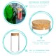 image 2 of Argon Tableware Glass Storage Jars with Cork Lids - 110ml - Pack of 3