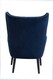 image 5 of Interiors by Premier Blue Wingback Lounge Arm Chair, High Back Fabric Living Room Chair, Mid Century Arm Chair with Fabric | Blue