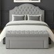 image 3 of 150cm Duke Ottoman Storage Box -Upholstered Blanket Box - Silver Plush Velvet Multifunctional Storage Box