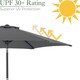 image 5 of 2.4m Crank and Tilt Parasol - Grey