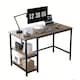 image 1 of MCC Direct Computer Desk with 2 Adjustable shelves - Chicago 120cm Grey | Grey