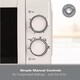 image 5 of Hamilton Beach 20L Manual White Microwave With Stainless Steel Cavity