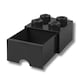image 5 of LEGO Brick Drawer 4 Stud - Black