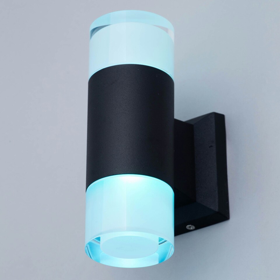 image 1 of BHS Romero Outdoor Wall Light, Black