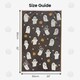 image 7 of Luxury Halloween Hand Towels Pack of 2 - 100% Cotton Spooky Tea Towels Grey | Ghosties