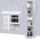 image 5 of kleankin Tall Bathroom Storage Cabinet Narrow Freestanding Cabinet