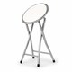 image 7 of White Padded Folding Breakfast Kitchen Bar Stool Seat | White