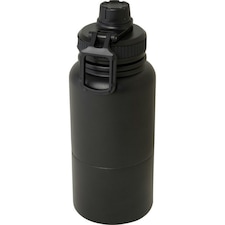 Dupeca Stainless Steel Sports Bottle - Solid Black - One Size