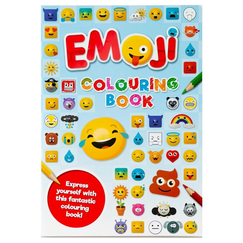 Alligator Emoji A4 Colouring Book - Multicoloured - One Size