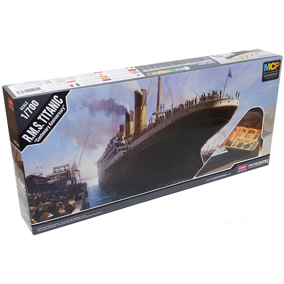 image 1 of Academy R.M.S Titanic Centenary Anniversary MCP Edition Passenger Liner Ship Model Kit (Scale 1 700)