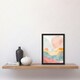 image 2 of Abstract Yorkshire Dales Park Sunset Home Decor Black Framed Wall Art Print A4