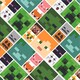 image 3 of Minecraft 2 Sheets & 2 Tags Gift Wrap