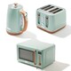 image 1 of HADEN Dorchester Sage Triple Pack - Kettle, 4 Slice Toaster & Microwave Oven