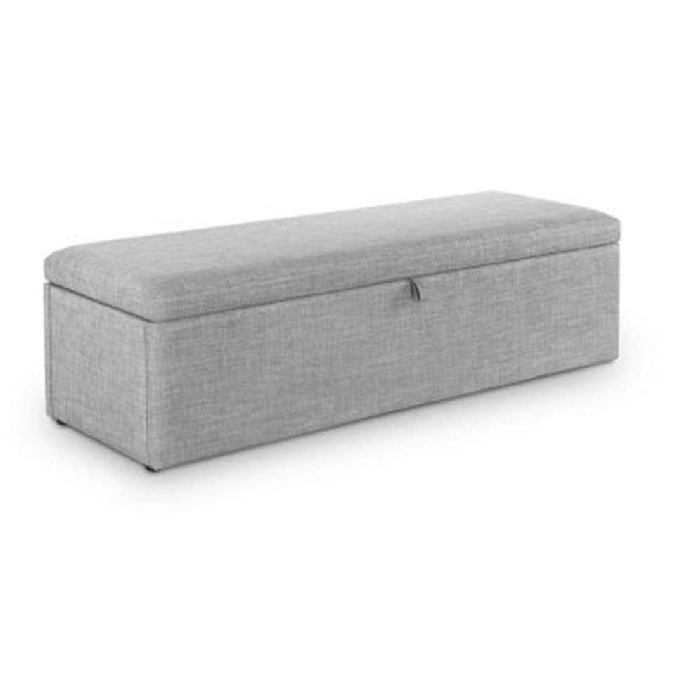 image 1 of Premium Dove Grey Fabric Blanket Box