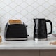 image 4 of Russell Hobbs Honeycomb Bundle Set with Kettle, 2 Slice Toaster, and Microwave Black HCBNDL2B