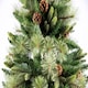 image 5 of 6FT Californian Boulder Bushy Look Luxurious Forest Green Artificial Christmas Tree Pine Cones Hinged Branches | Green | Green