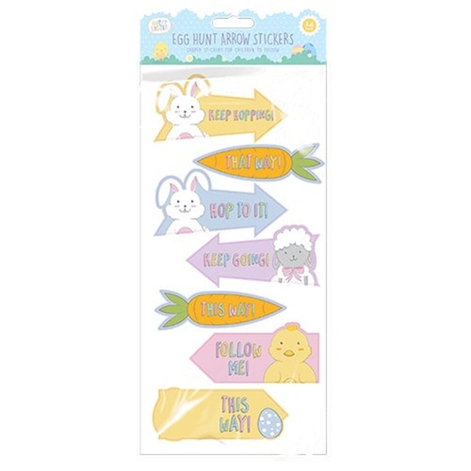 Easter Egg Hunt Arrow Stickers Sheet - Pack of 2