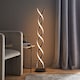 image 2 of ValueLights Infinity Black Double Twist Integrated LED Floor Lamp | Black