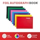 image 2 of 100 Pages Purple Autograph Book - School Leavers Signature, End of Term Memory Book | Purple | Purple