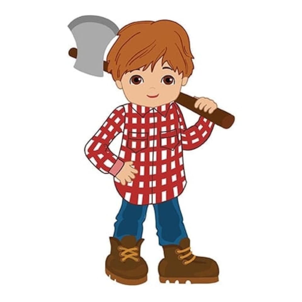 Woodcutter Little Red Riding Hood Fairy Tales Star Mini Cardboard Cutout 94cm