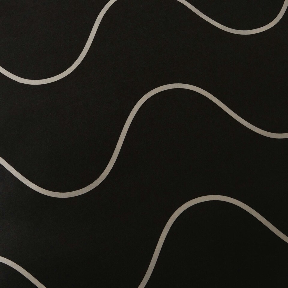 image 1 of OHS Reversible Waved Lines Print Soft Plush Duvet Cover Bedding Set, Double - Monochrome Multi | Monochrome | Double
