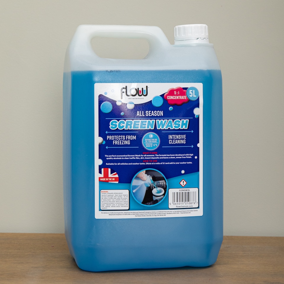 image 1 of 5 Litre All Season Streak Free Screen Wash Concentrate for All Vehicles