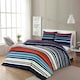 image 1 of Pedro Multi Stripe Duvet Cover Set- Super King - Multi