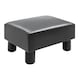 image 1 of HOMCOM Ottoman Footrest Seat Chair Footstool Small PU Leather Home Office Black