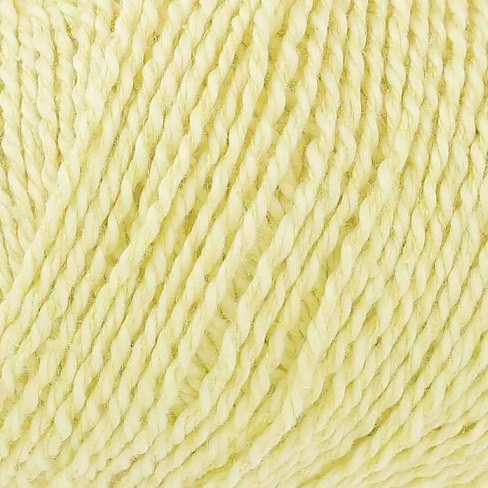 King Cole Yellow Finesse Cotton Silk DK Yarn (Value Pack 12 x 50g Balls) For Crochet, Knitting - 120m per ball