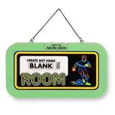History & Heraldry Light Up Neon Name Sign -Football Room (Blank)