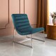 image 1 of Interiors by Premier Teal Velvet Cocktail Chair, Easy to Adjust Comfy Chair, Effortless Cleaning Ocassional Accent Chair