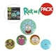 image 1 of Rick And Morty Heads Badge (Pack of 5) - Multicoloured - One Size