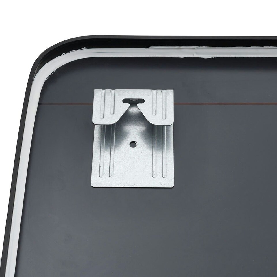 image 1 of Living and Home Contemporary Arched Wall Mirror - Black - 40*50cm