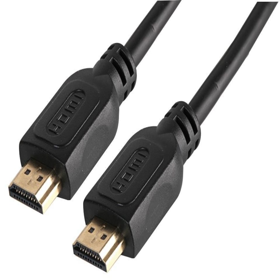LMS DATA High Speed HDMI Lead, Male to Male, 24K Gold Connectors, 15m Black