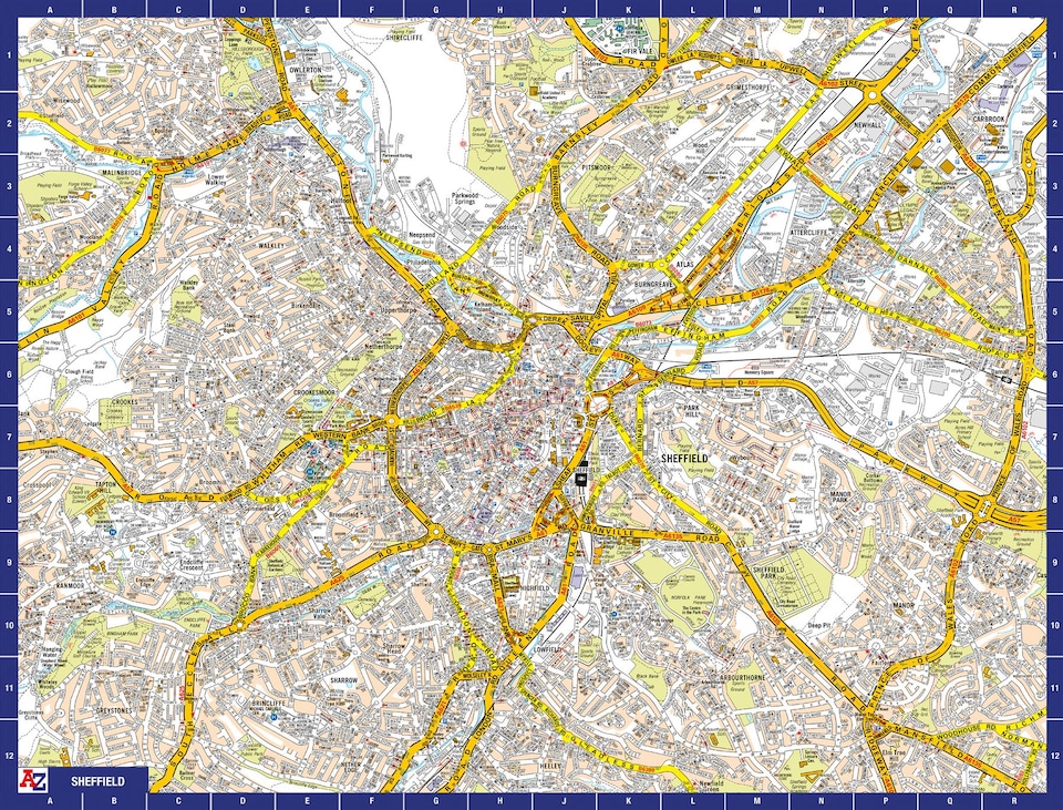 image 1 of A-Z Map of Sheffield 1000 Piece Jigsaw