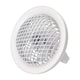 image 1 of White Rechargeable 3 Speed Desk Fan with LED Dimmable Ring Light